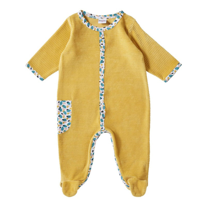 Pyjama en velours moutarde 12m BB&CO Baby pop