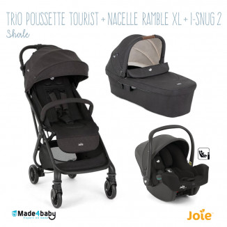 Trio poussette Tourist + Ramble XL + i-Snug 2 JOIE Shale