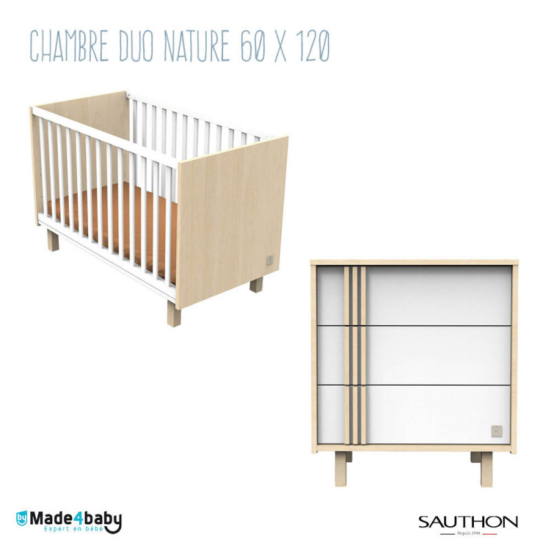 Chambre Duo avec lit 60x120 SAUTHON Nature