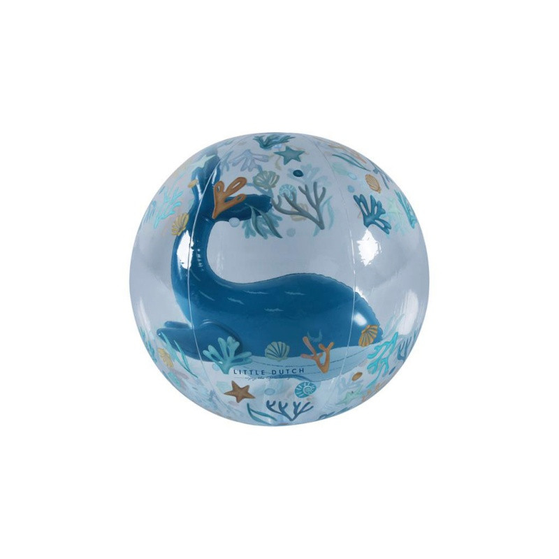 Ballon de plage 3D Ocean dreams LITTLE DUTCH Blue