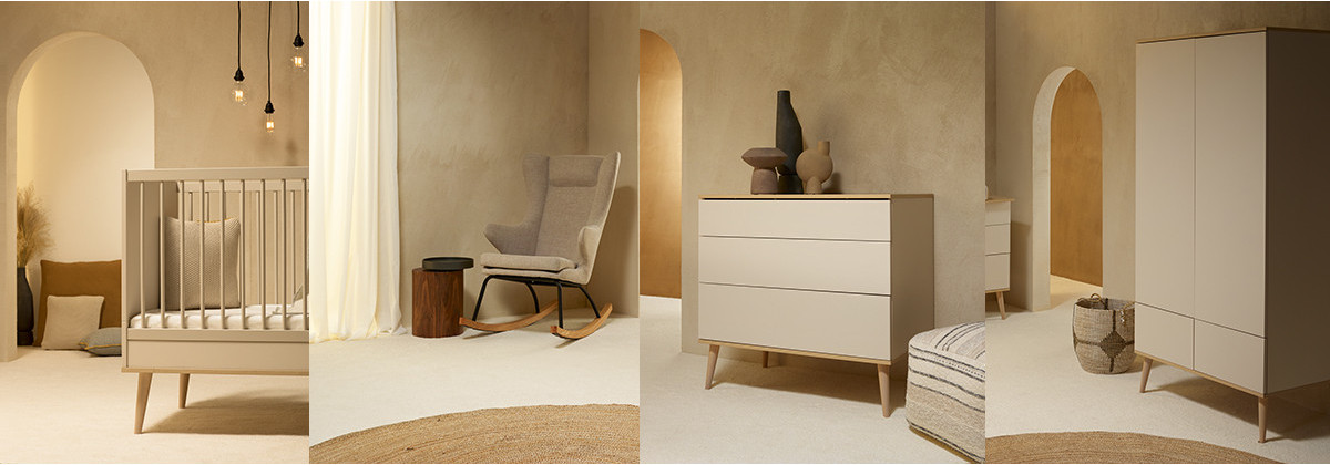 Chambre Flow Argile & Oak de Quax - Les meubles Made4baby