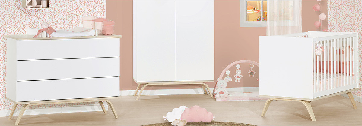 La chambre bébé Serena de Sauthon - Les meubles Made4baby